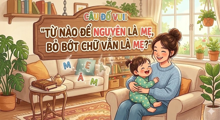 Từ tiếng Việt nào để nguyên là mẹ, bỏ bớt chữ vẫn là mẹ? (Ảnh minh họa)