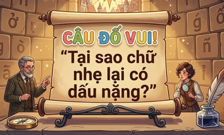 Tại sao chữ nhẹ lại có dấu nặng? (Ảnh minh họa)