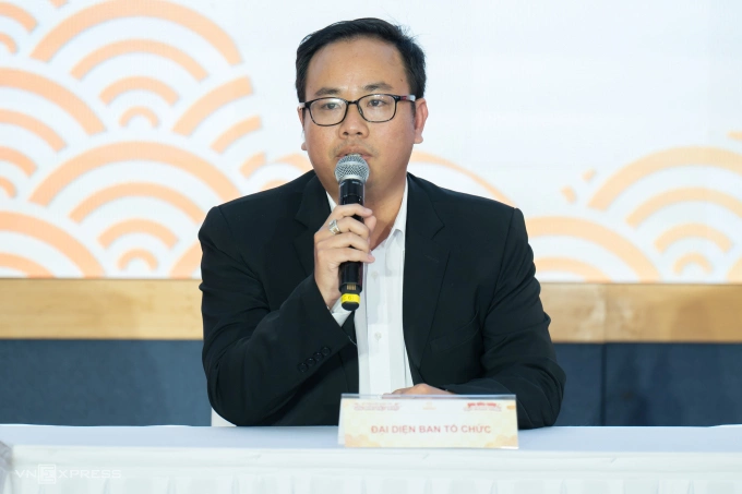 Ông Nguyễn Bảo Thạch, Giám đốc vận hành Saigontimes Travel phát biểu tại sự kiện. (Ảnh: Tùng Đinh)