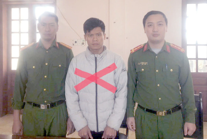 Bị can Bàn Văn Huấn tại Cơ quan điều tra.