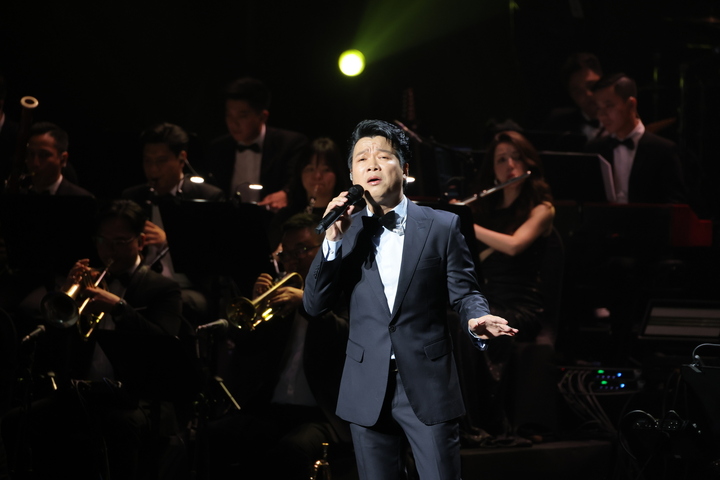 NSƯT Vũ Thắng Lợi trong live concert "Mùa chim én bay".