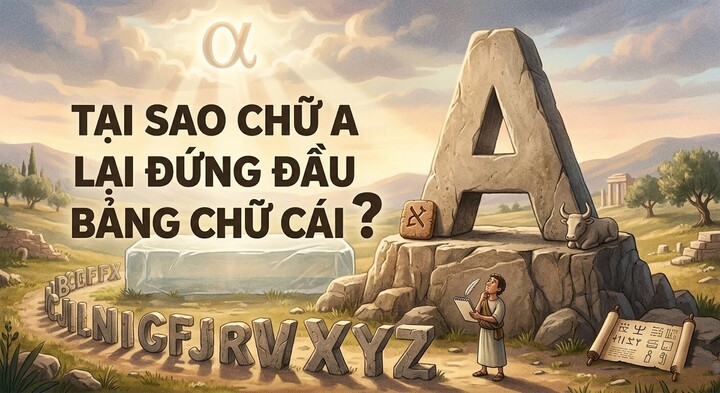 Tại sao chữ a lại đứng đầu bảng chữ cái? (Ảnh minh họa)