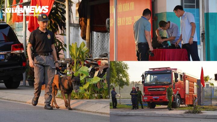 Trong hình an ninh được thắt chặt trước giờ khai mạc bầu cử đại biểu Quốc hội khóa XVI và đại biểu HĐND các cấp nhiệm kỳ 2026-2031.