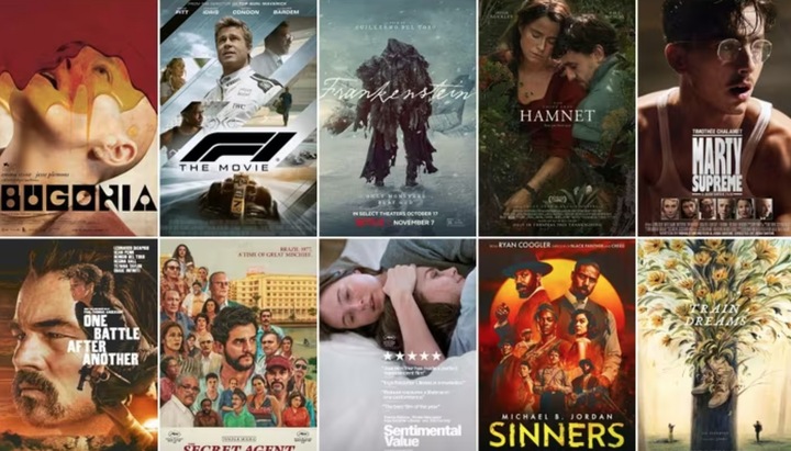 10 tác phẩm được đề cử hạng mục "Phim xuất sắc nhất" tại Oscar 2026.