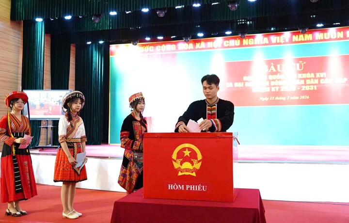 Thái Nguyên có hơn 23.000 sinh viên là người dân tộc thiểu số tham gia bầu cử đại biểu Quốc hội khóa XVI và HĐND các cấp nhiệm kỳ 2026-2031.