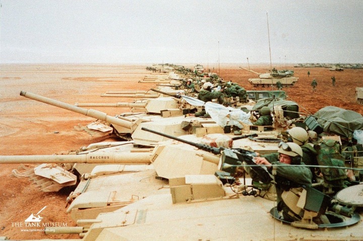 Xe tăng M1 Abrams trong chiến tranh Iraq năm 1991. Ảnh Defense Express