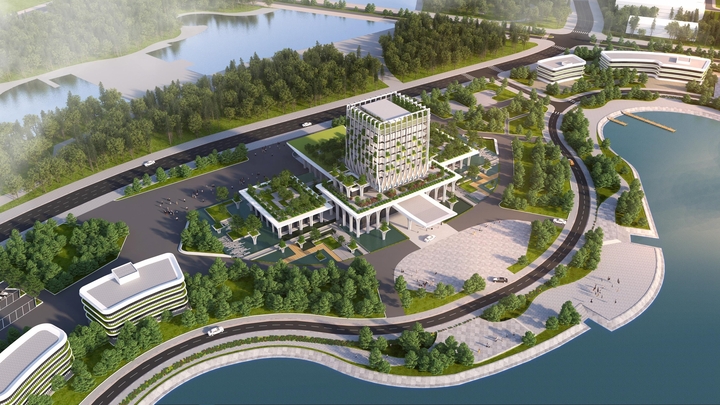 Trong giai đoạn tới, thành phố Hà Nội dự kiến bố trí thêm khoảng 1.500 ha đất mở rộng đô thị đại học Hòa Lạc lên 2.500 ha. (Ảnh: VNU)