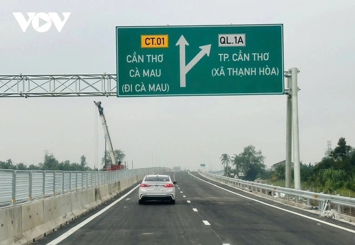 Cao tốc Cần Thơ - Cà Mau mới được đưa vào khai thác tuyến chính.