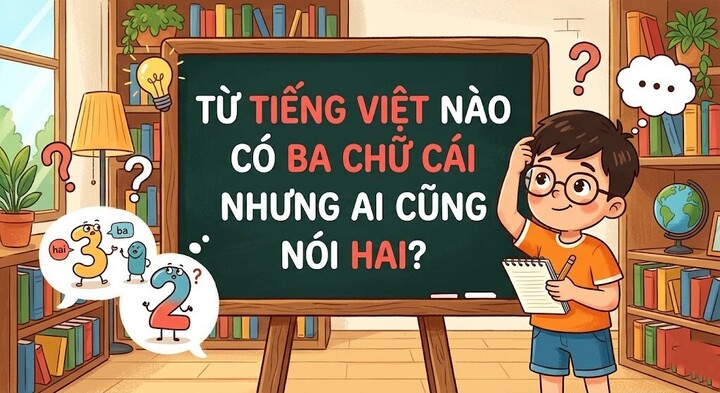 Từ tiếng việt nào có ba chữ cái nhưng ai cũng nói hai? ( Ảnh minh họa )
