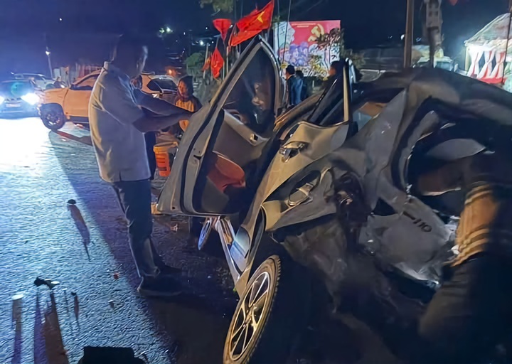 Hiện trường vụ tai nạn.