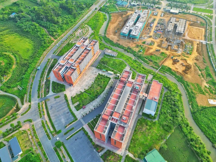 Khu đô thị Đại học Quốc gia Hà Nội tại Hòa Lạc. (Ảnh: VNU)