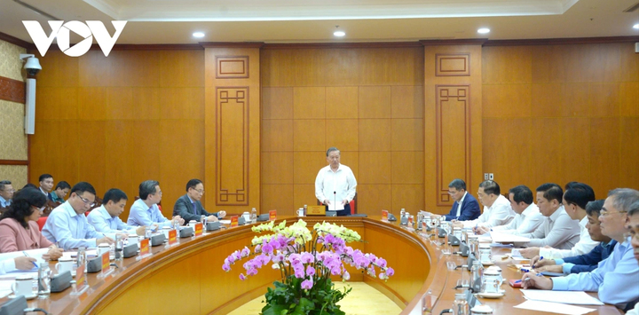 Tổng Bí thư Tô Lâm làm việc với Bộ Công thương.