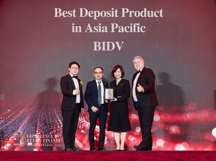Sản phẩm tiền gửi BIDV chinh phục giải thưởng cấp châu lục.