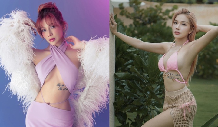 Trên mạng xã hội, nữ diễn viên thường xuyên "đốt mắt" khán giả bởi những loạt ảnh nóng bỏng, khoe đường cong. Ngoài đời, cô cũng hay diện những bộ cánh táo bạo, ôm sát cơ thể.