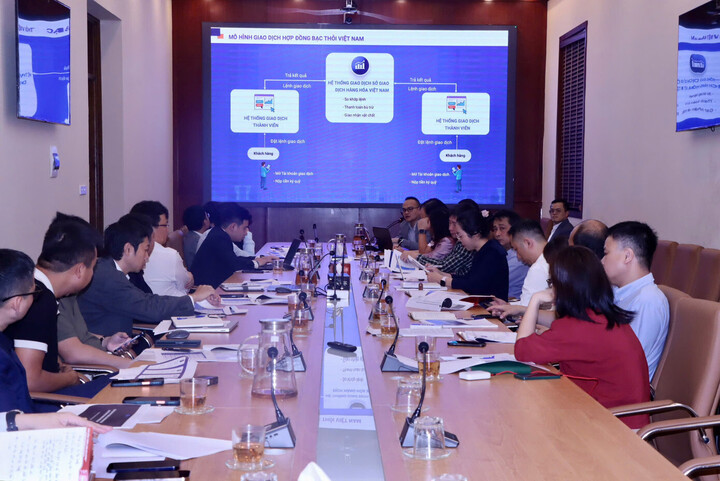 Cuộc họp giữa Cục Quản lý và Phát triển thị trường trong nước và các tổ chức, doanh nghiệp sáng 19/3.