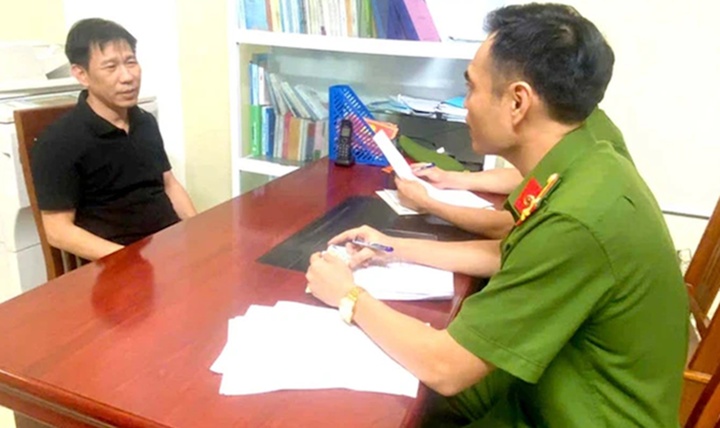 Mạnh "gỗ" thời điểm bị khởi tố, bắt tạm giam. (/Ảnh: Công an Thanh Hóa)