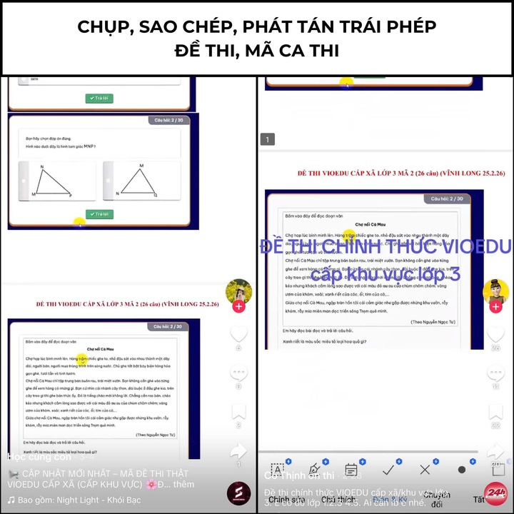Giám thị nhắc bài, chụp phát tán đề: Hàng loạt ca thi VioEdu bị huỷ kết quả - 2
