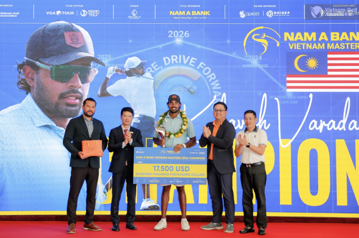 Khavish Varadan giành chức vô địch Nam A Bank Vietnam Masters 2026.
