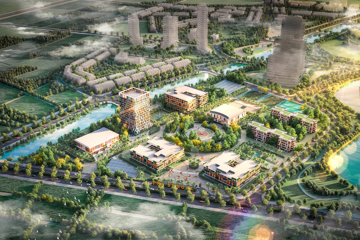 Phối cảnh Tổ hợp giáo dục liên cấp của Tập đoàn FPT tại Hải Phòng.