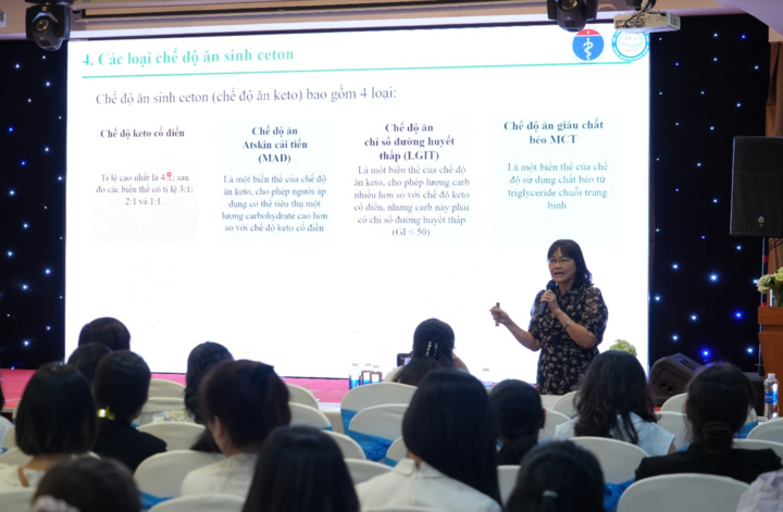 TS.BS Nguyễn Thị Thu Hậu, Trưởng Khoa Dinh dưỡng, Bệnh viện Nhi Đồng 2 (TP.HCM), chia sẻ kinh nghiệm triển khai chế độ ăn keto tại Bệnh viện.