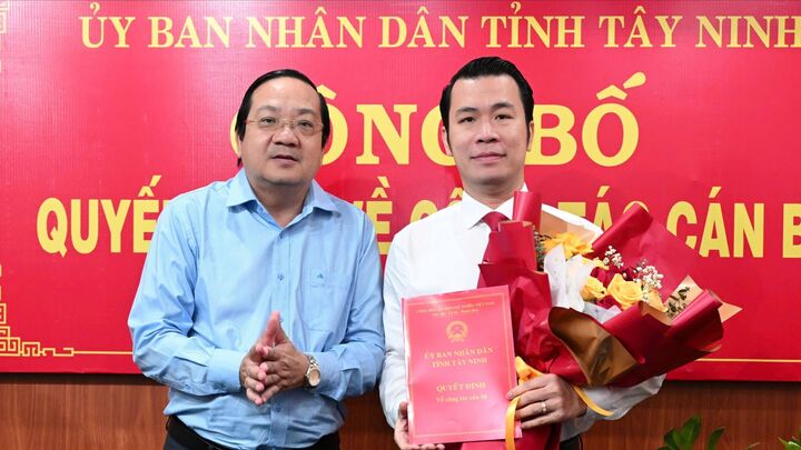 Ông Trương Tấn Sơn nhận nhiệm vụ Giám đốc Sở Công Thương tỉnh Tây Ninh (Ảnh: K.Đ)