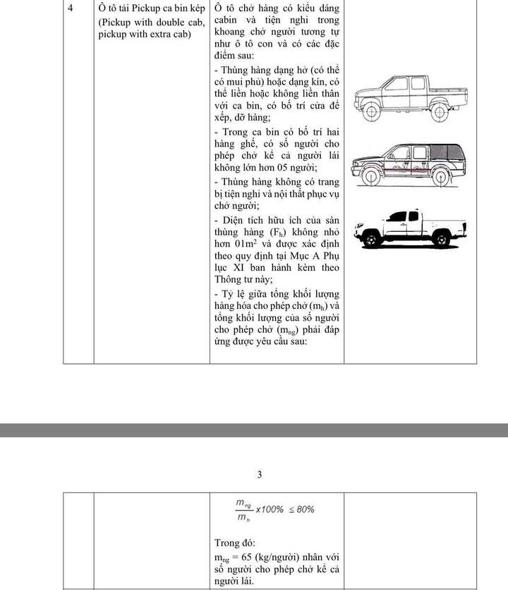 Cục CSGT hướng dẫn phân biệt xe bán tải là xe con hay xe tải - 7