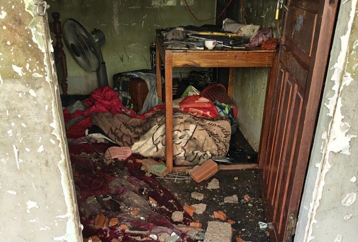 Hiện trường vụ cháy.