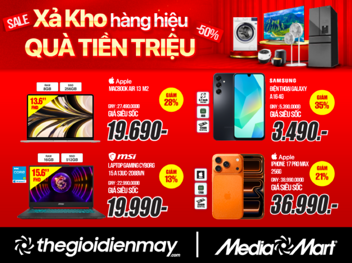MediaMart xả kho hàng hiệu, khách mua sắm nhận quà trị giá hàng triệu đồng - 5