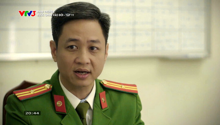 Trung tá Hoàng Công xuất hiện trong bộ phim "Bước chân vào đời" trên VTV.