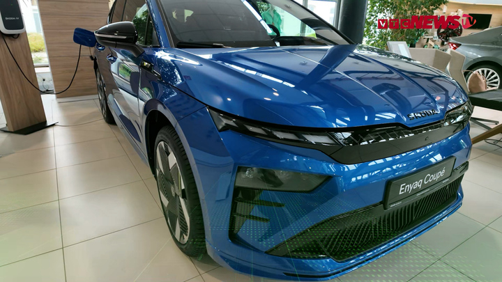 Skoda Enyaq là mẫu SUV thuần điện đầu tiên của hãng xe Cộng hòa Séc. (Ảnh: Mai Linh)