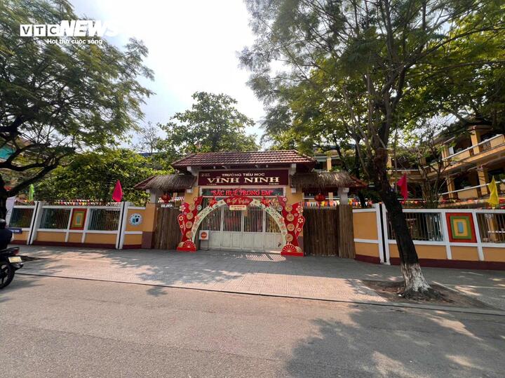 Trường Tiểu học Vĩnh Ninh (TP Huế) nơi xảy ra sự việc. (Ảnh: Hoài Nhân)