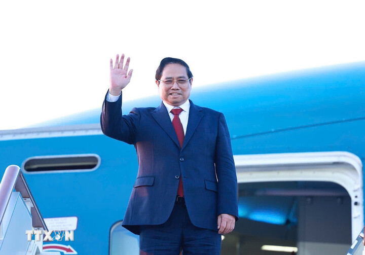 Thủ tướng Phạm Minh Chính rời thủ đô Moskva về nước, kết thúc tốt đẹp chuyến thăm chính thức Liên bang Nga. (Ảnh: Dương Giang)