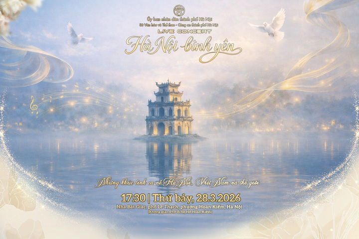 Live concert "Hà Nội bình yên" sẽ diễn ra vào ngày 28/3.