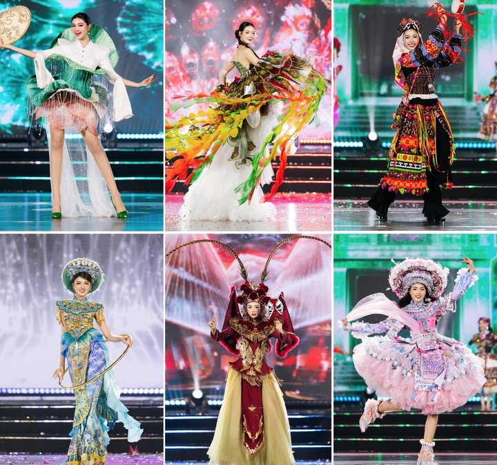 Các trang phục thu hút sự chú ý bởi sự đa dạng về màu sắc và ý tưởng thiết kế.