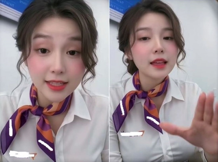 Một hình ảnh nhân viên ngân hàng được cắt từ clip do AI tạo ra