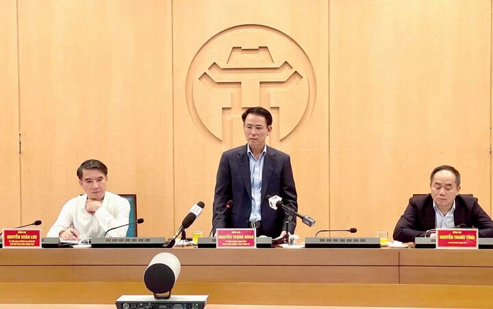 Phó Bí thư Thường trực Thành ủy Nguyễn Trọng Đông phát biểu.