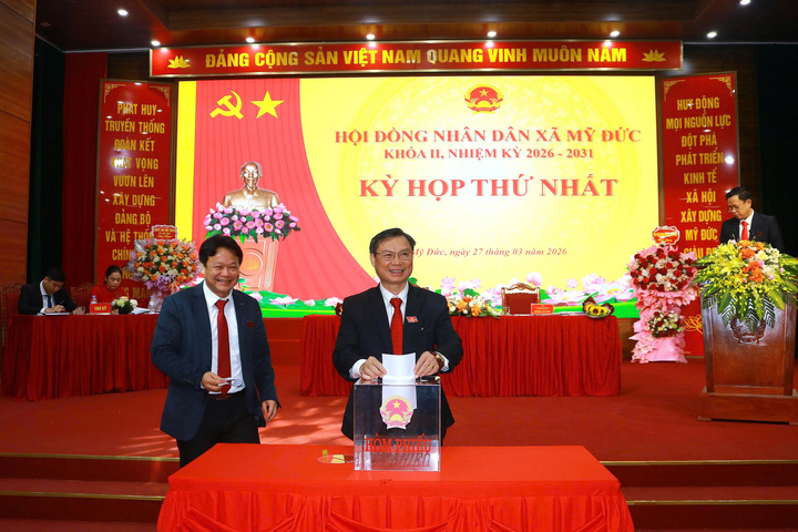 Ông Đặng Văn Cảnh, Bí thư Đảng ủy xã Mỹ Đức, được bầu giữ chức danh Chủ tịch HĐND xã Mỹ Đức khóa II, nhiệm kỳ 2026-2031.