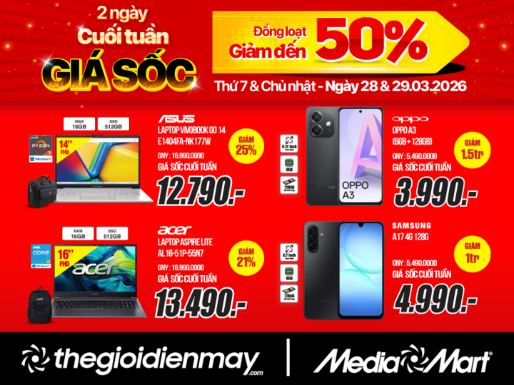 Cuối tuần giá sốc: MediaMart giảm tới 50%, deal mới mỗi tuần - 5