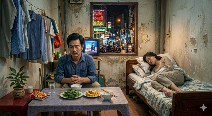 Vợ tôi chấp nhận sống khổ ở thành phố còn hơn về quê với mẹ chồng. (Ảnh minh họa: AI)