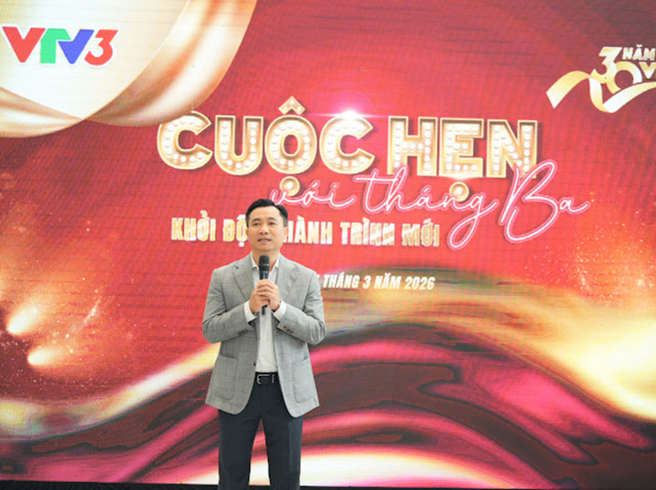 Phó Tổng Giám đốc Đài Truyền hình Việt Nam Đỗ Thanh Hải phát biểu tại buổi gặp mặ