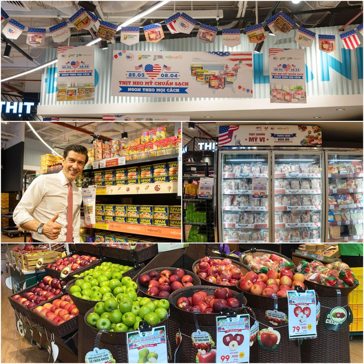 Nhân dịp lễ hội, người dân Thủ đô có cơ hội trải nghiệm các loại nông sản chuẩn Mỹ với ưu đãi từ 25/3 đến 8/4/2026 tại 15 điểm bán trong hệ thống FujiMart.