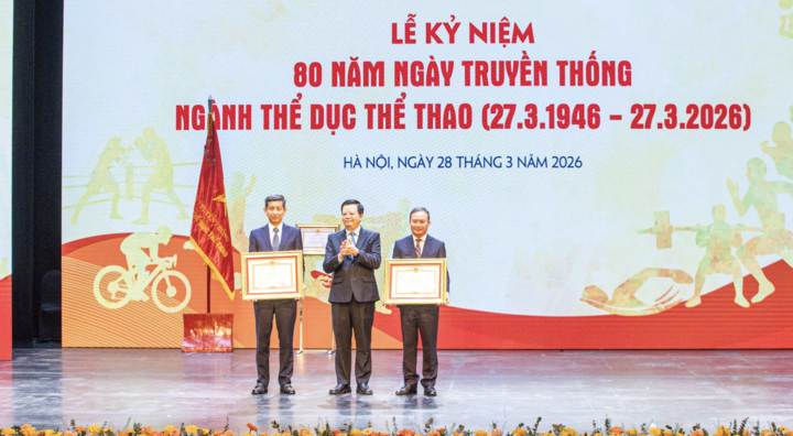 Ngành thể dục, thể thao được Đảng và Nhà nước trao tặng nhiều danh hiệu cao quý như Huân chương Hồ Chí Minh, Huân chương Độc lập.