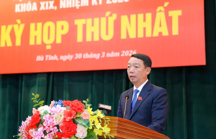 Chủ tịch UBND tỉnh Hà Tĩnh Phan Thiên Định. (Ảnh: BHT)