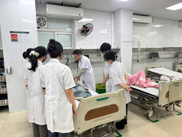 Bệnh nhân đang điều trị tại bệnh viện 19-8 (Ảnh: BVCC).