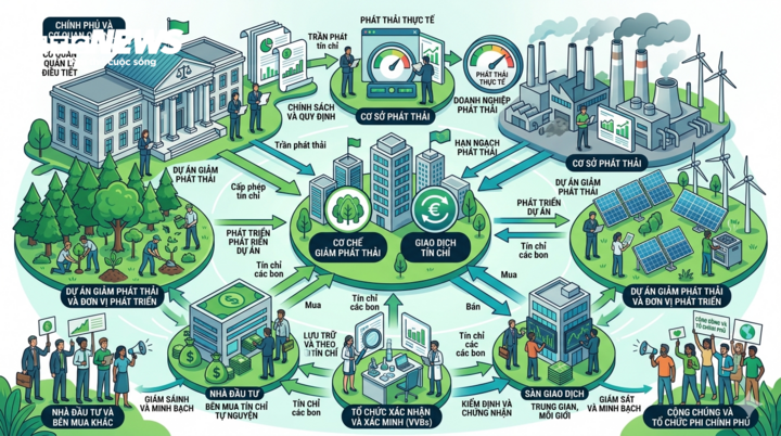 Lấp đầy khoảng trống của thị trường carbon cần độ sẵn sàng của các chủ thể tham gia. (Ảnh: Đại Dương)