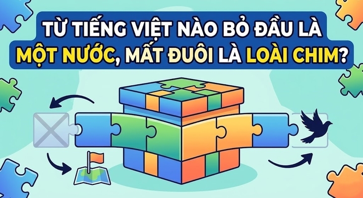 Từ tiếng Việt nào bỏ đầu là một nước, mất đuôi là loài chim? (Ảnh minh họa)