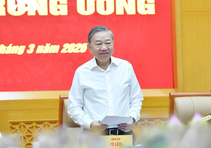 Tổng Bí thư Tô Lâm phát biểu tại hội nghị.