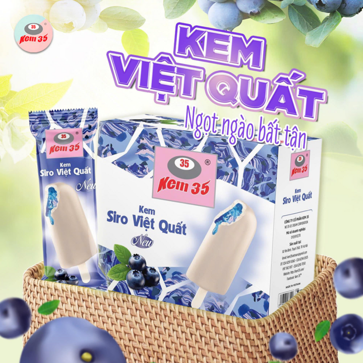 Nhiều hương vị mới được thương hiệu Kem 35 “trình làng”.