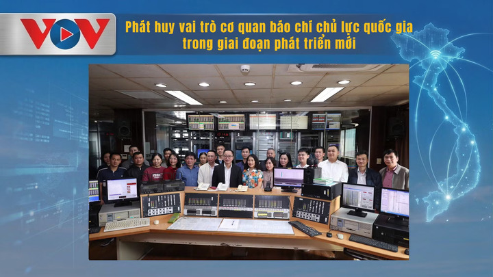 Phòng Tổng khống chế, Trung tâm sản xuất lưu trữ chương trình Đài Tiếng nói Việt Nam trong phiên trực Tết Bính Ngọ 2026.