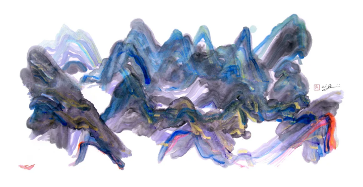 Tác phẩm Escapism II - tác phẩm do AI Gemini sáng tạo kết hợp giữa nghệ thuật truyền thống và công cụ hiện đại. (Nguồn: Victor Wong)